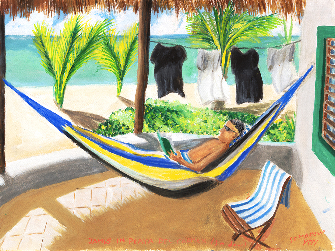 Image: James in Playa Del Carmen, Original Painting by Daniel Samakow